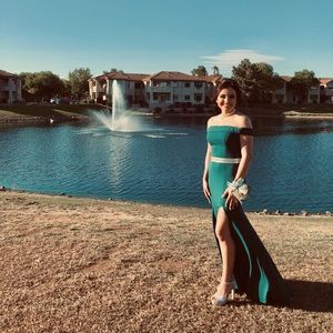 Green prom/ homecoming/ bridesmaid dress